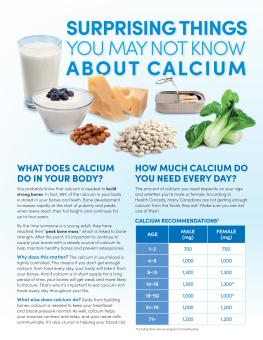 Surprising things you may not know about calcium