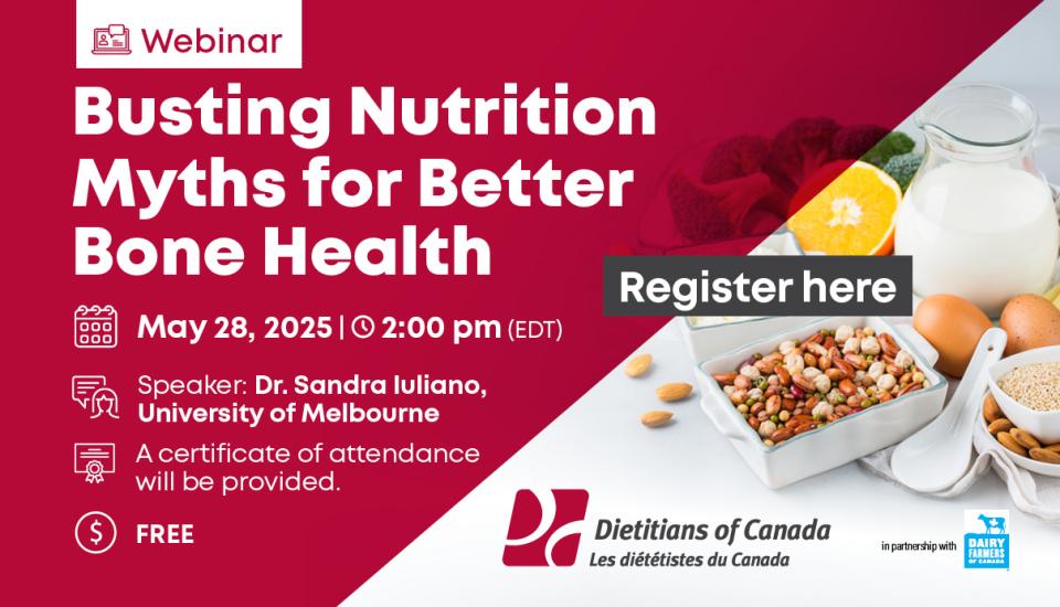 DC webinar: Busting Nutrition Myths