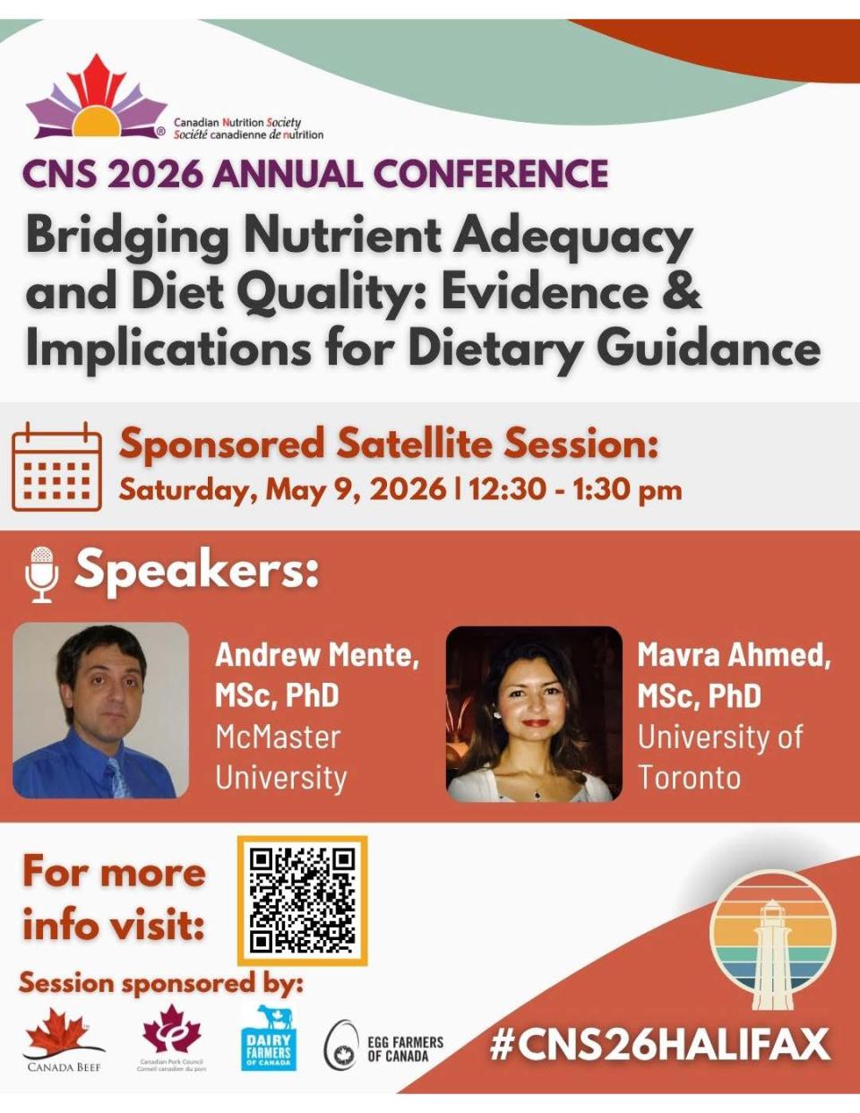 CNS 2026 Annual Conference : Bridging Nutrient Adequacy and Diet Quality: Evidence & Implications for Dietary Guidance