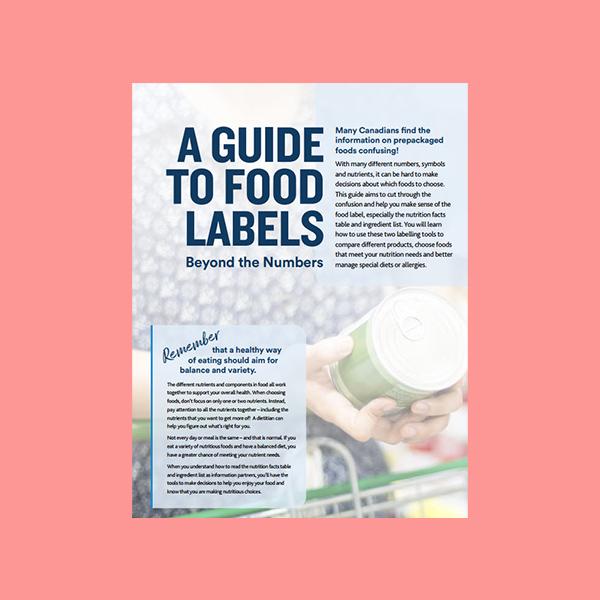 A GUIDE TO FOOD LABELS 